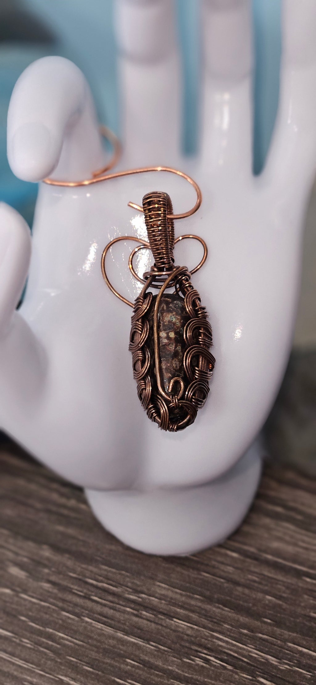 Basalt w/ Epidote Pendant