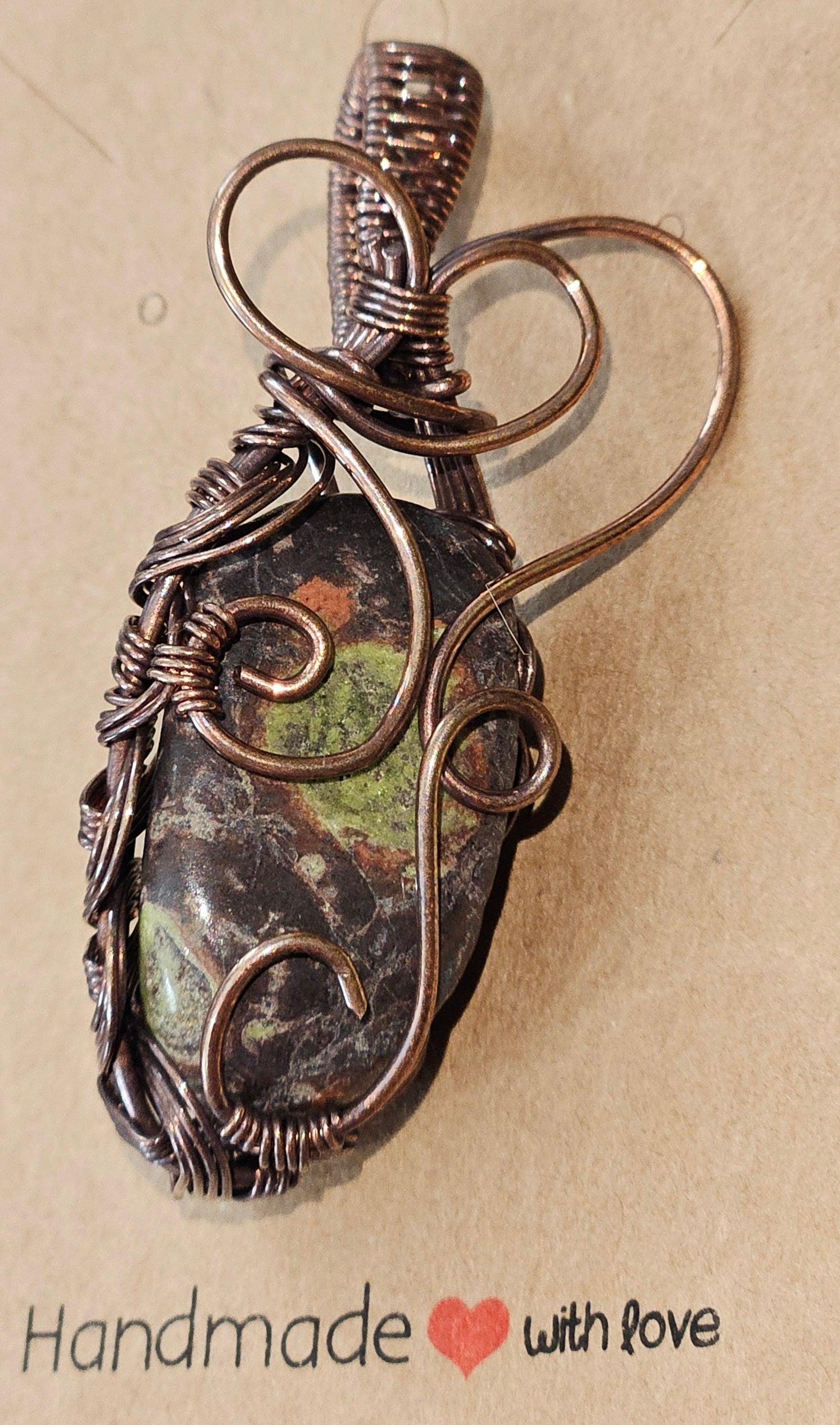 Basalt w/ Epidote Pendant