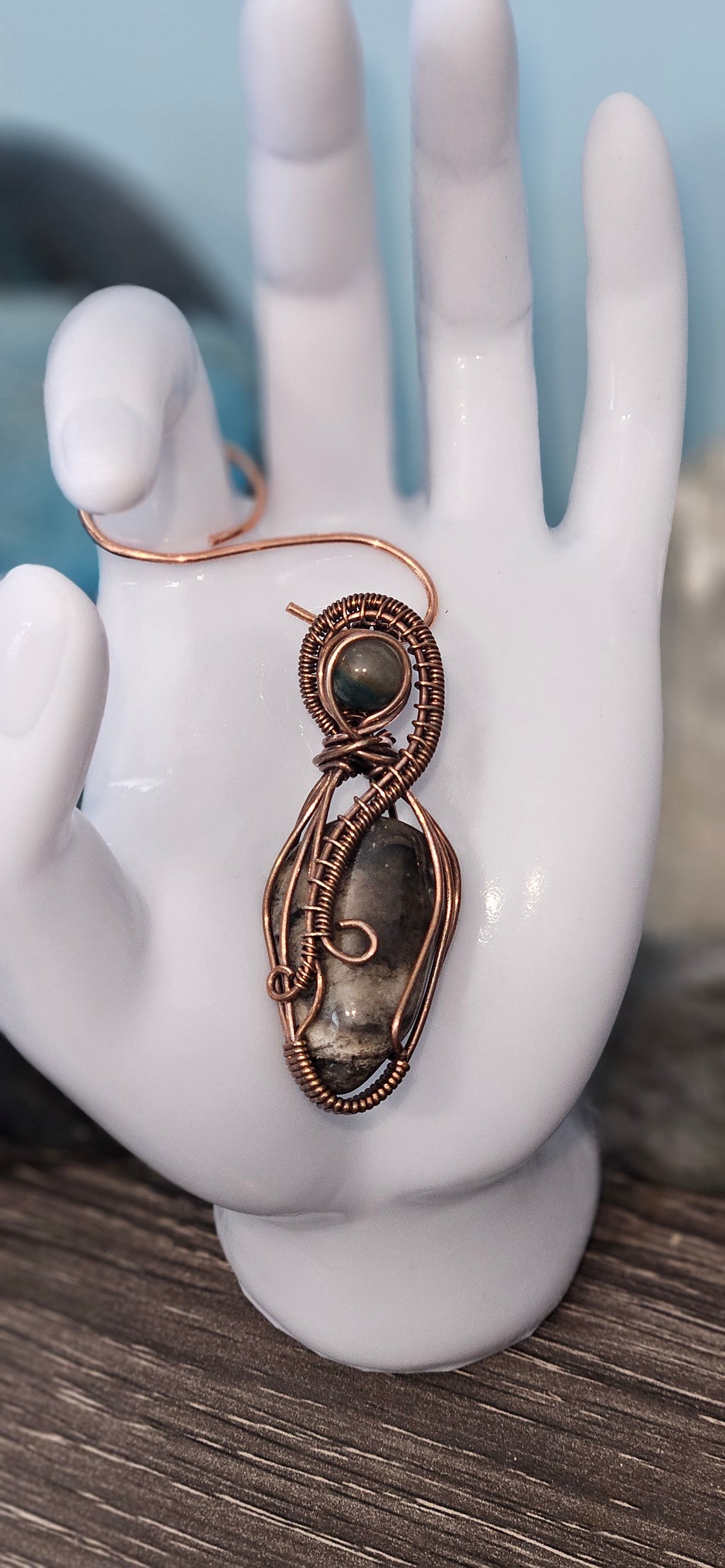 Striped Chalcedony Pendant