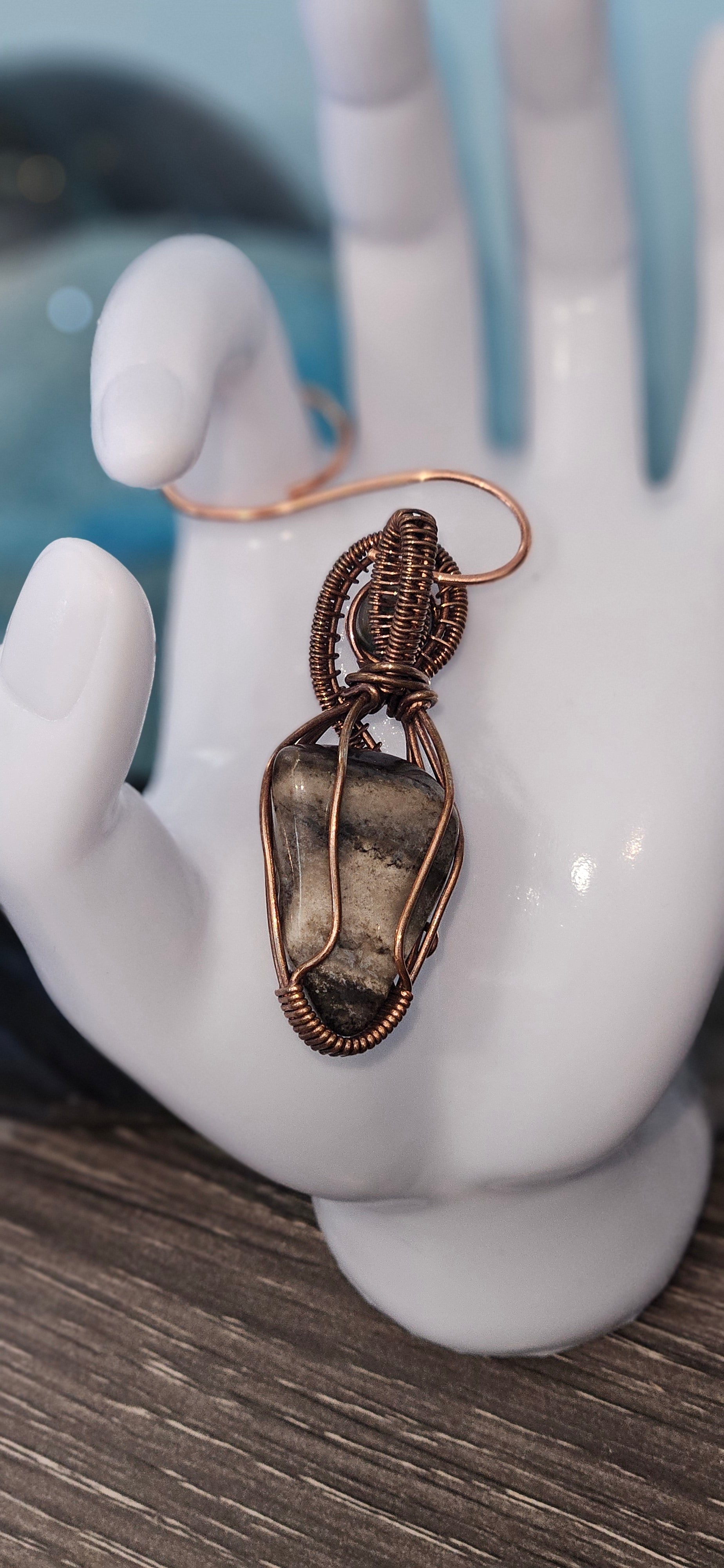 Striped Chalcedony Pendant