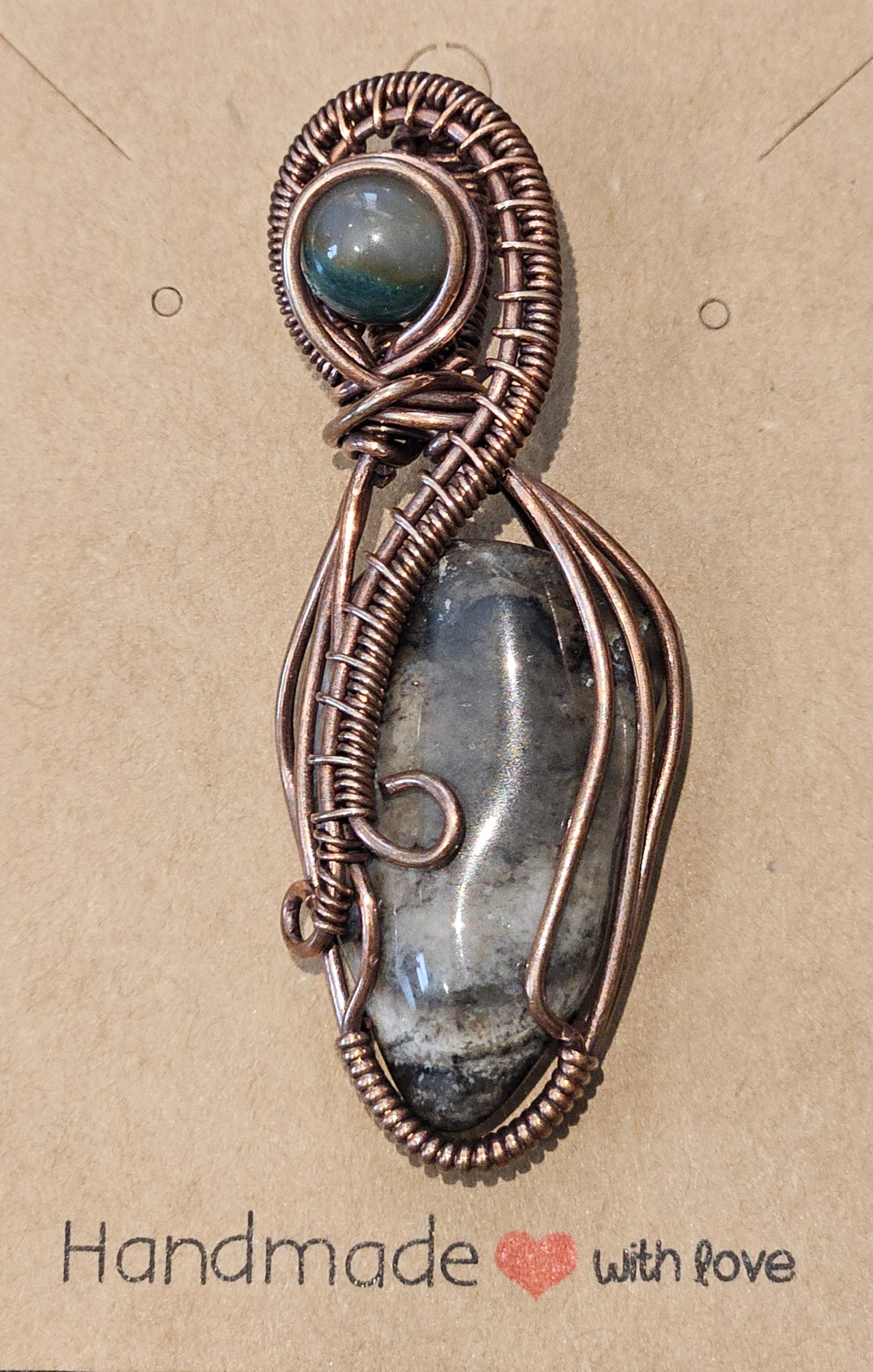 Striped Chalcedony Pendant