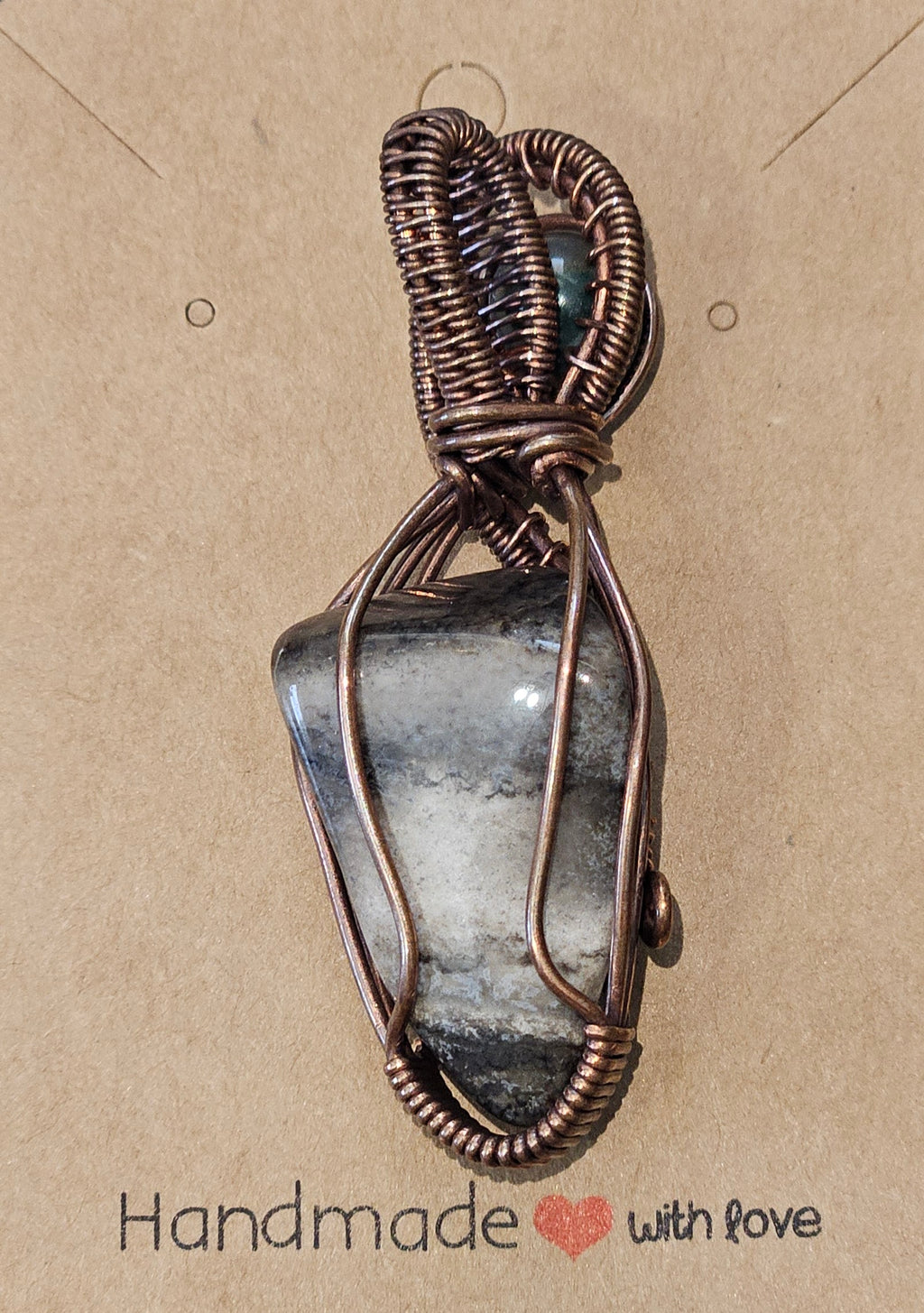 Striped Chalcedony Pendant