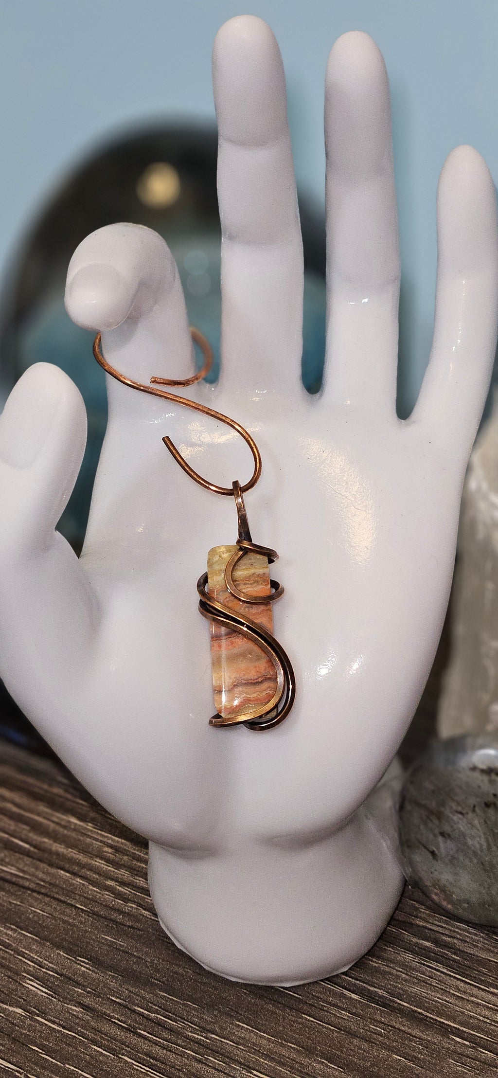 Crazy Lace Agate Pendant