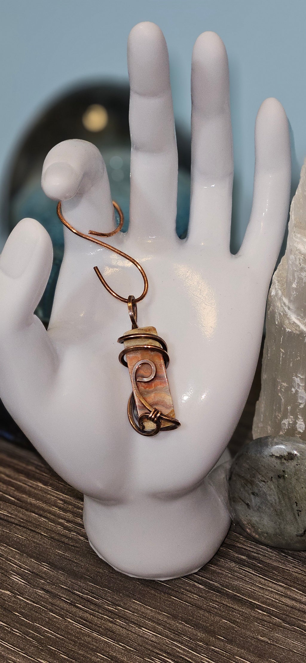 Crazy Lace Agate Pendant