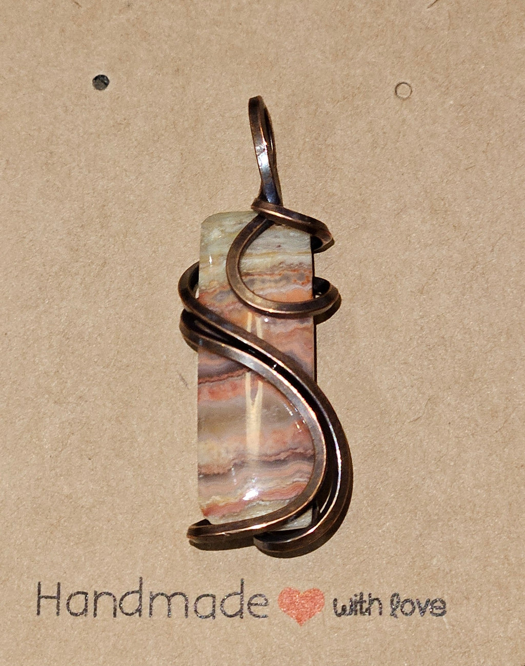 Crazy Lace Agate Pendant