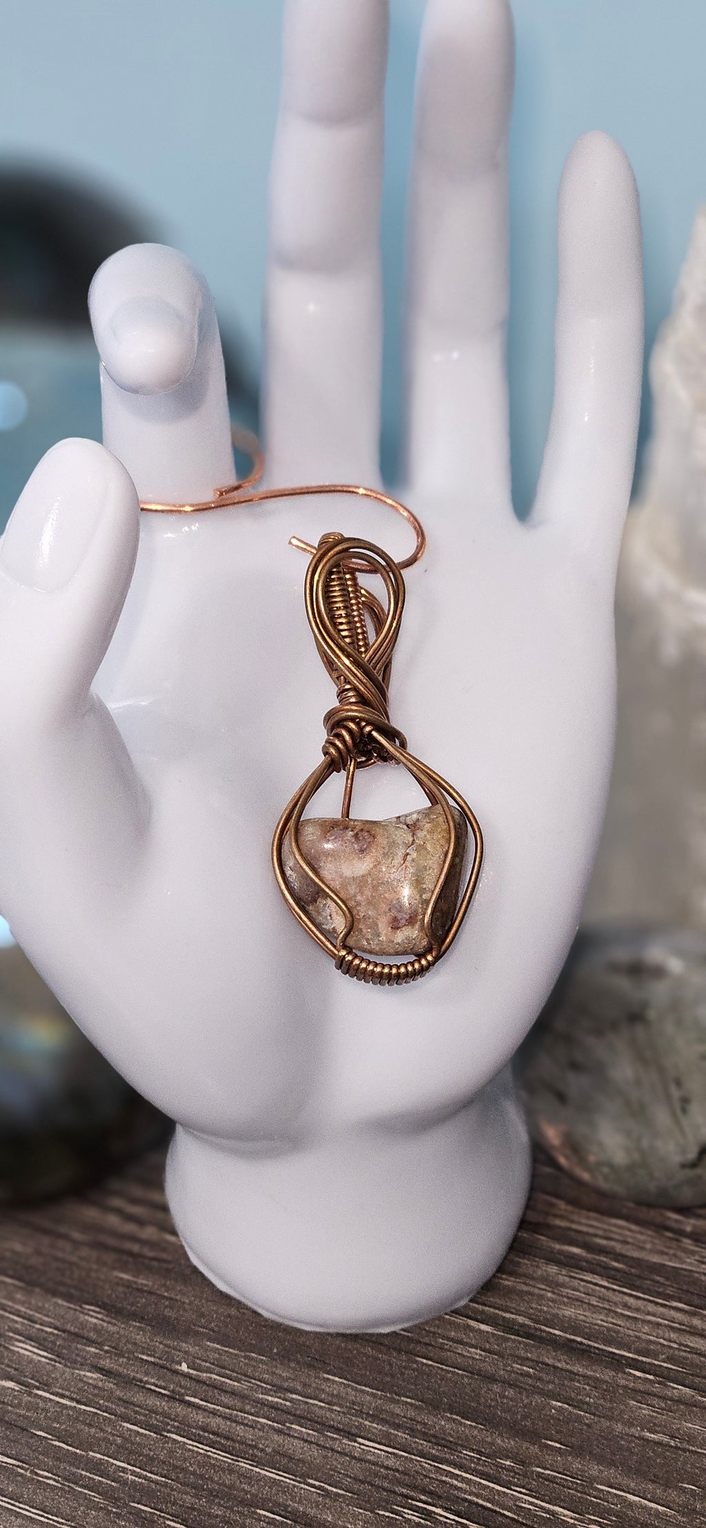 Brown Druzy Quartz Pendant