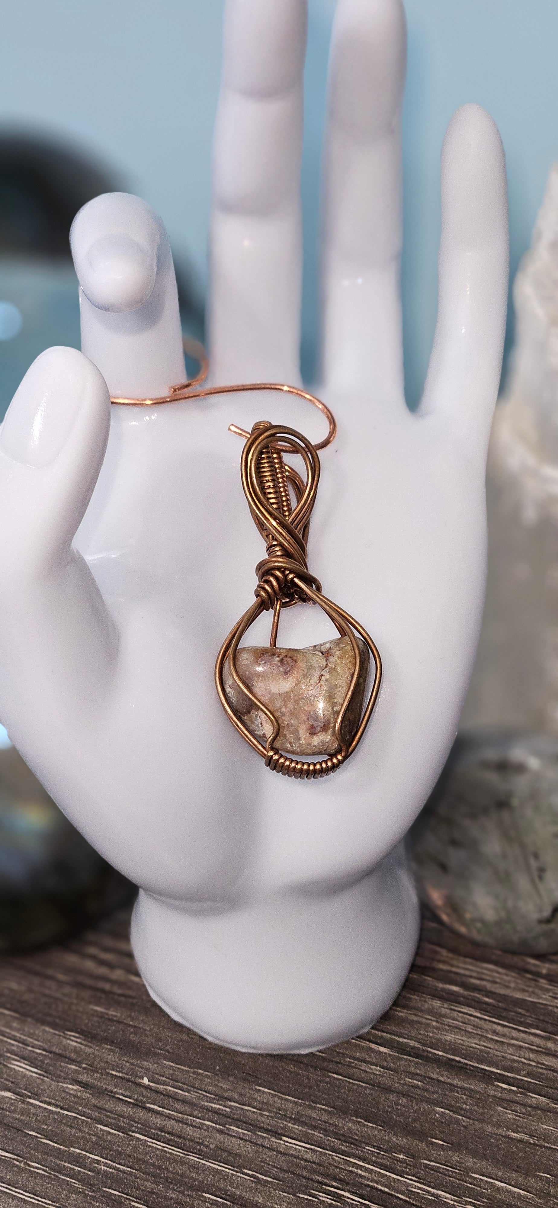 Brown Druzy Quartz Pendant