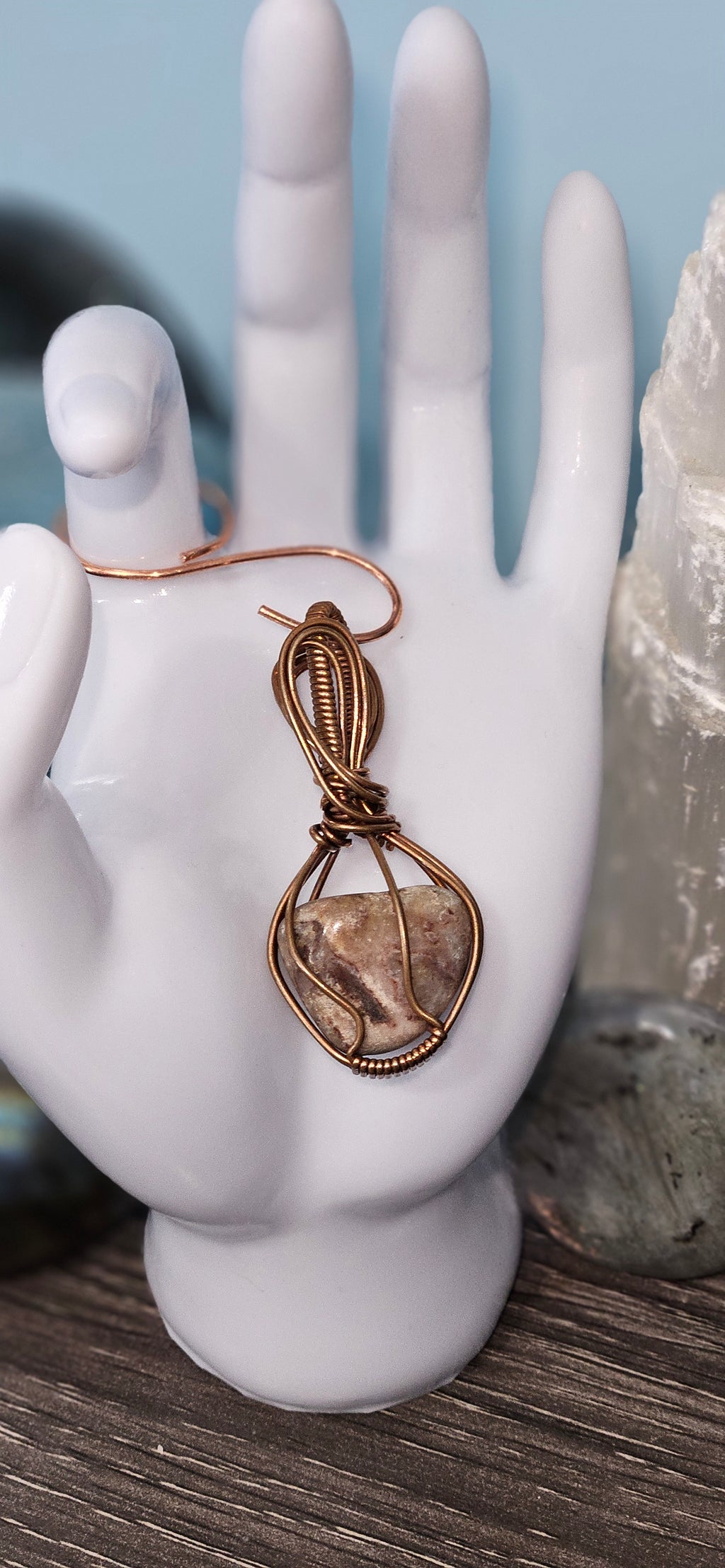 Brown Druzy Quartz Pendant