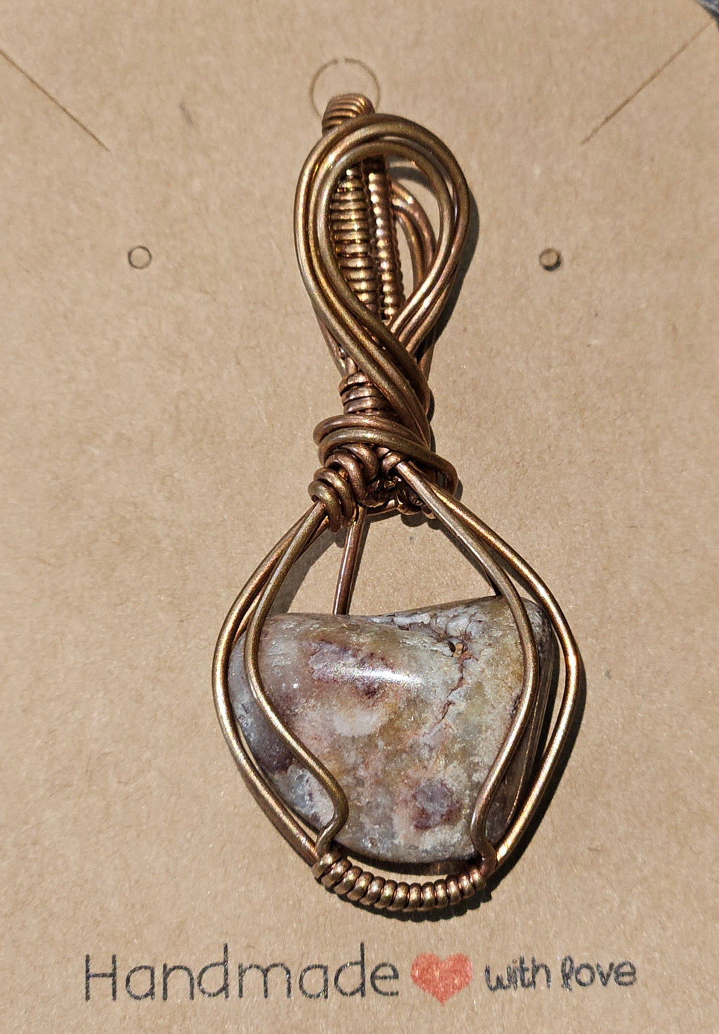Brown Druzy Quartz Pendant