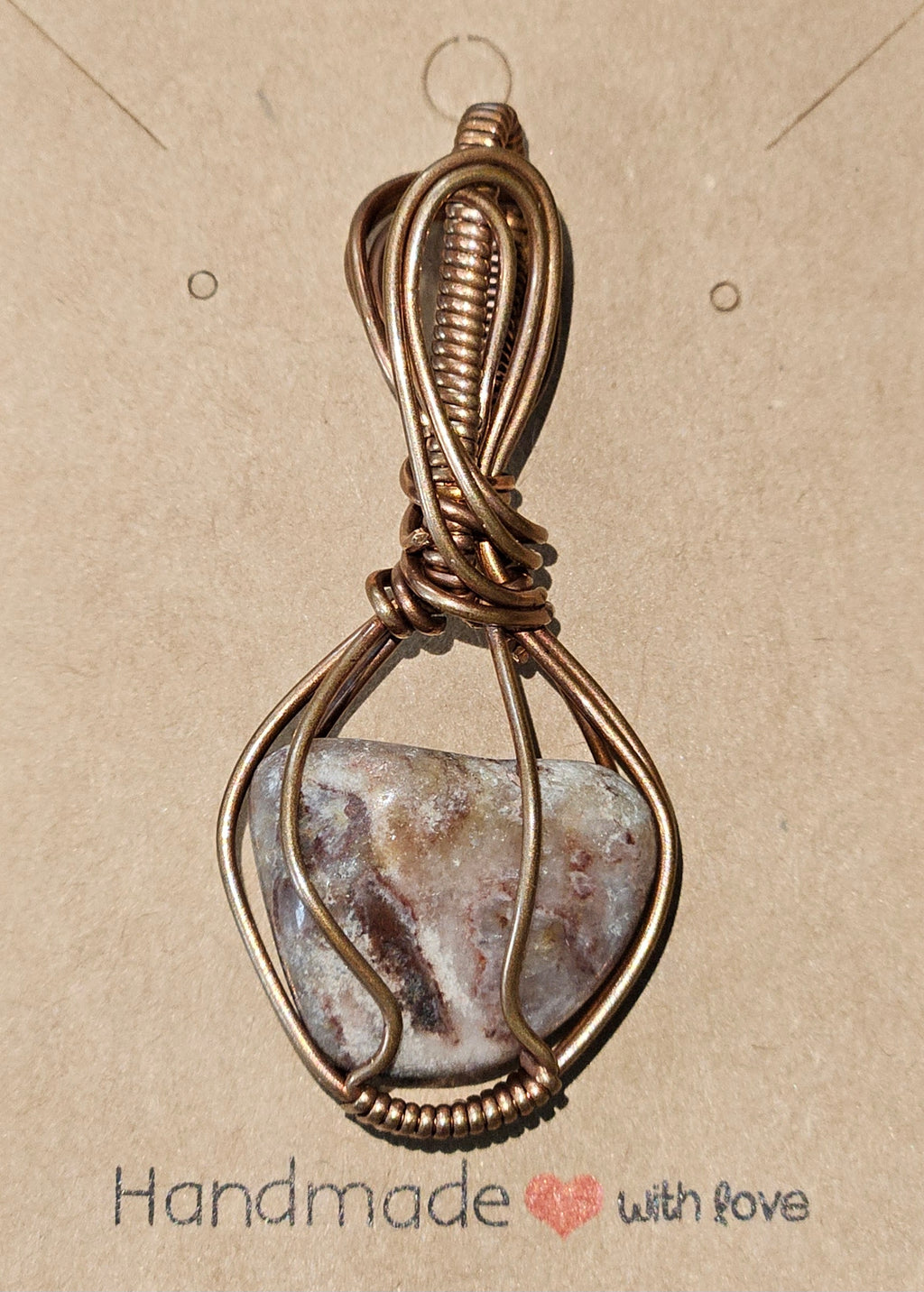 Brown Druzy Quartz Pendant