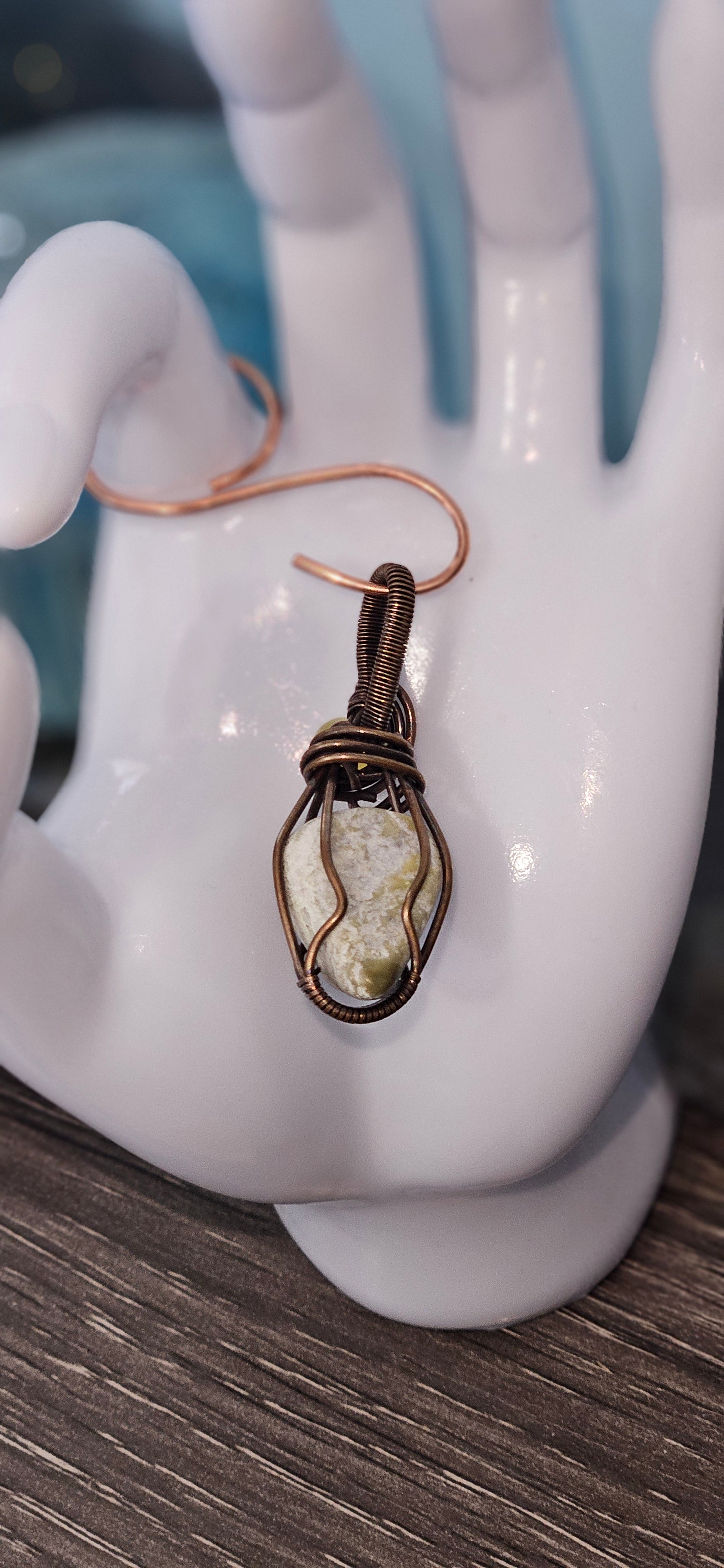 Epidote Quartz Pendant
