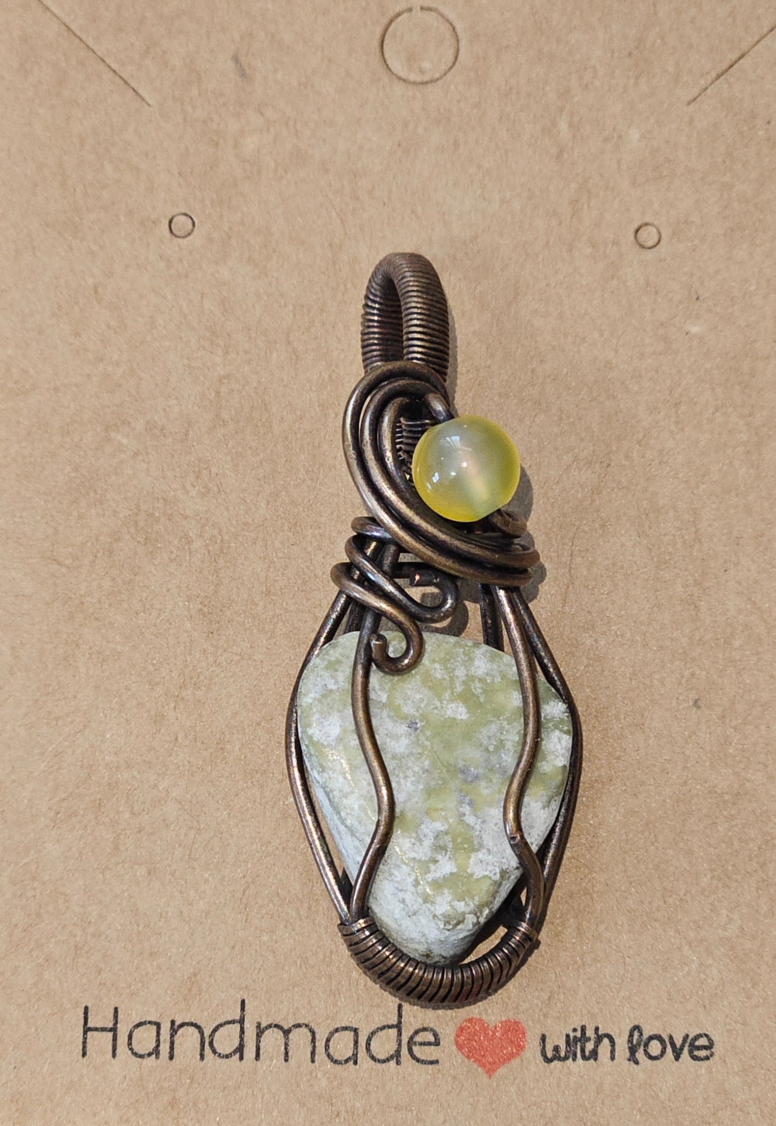 Epidote Quartz Pendant