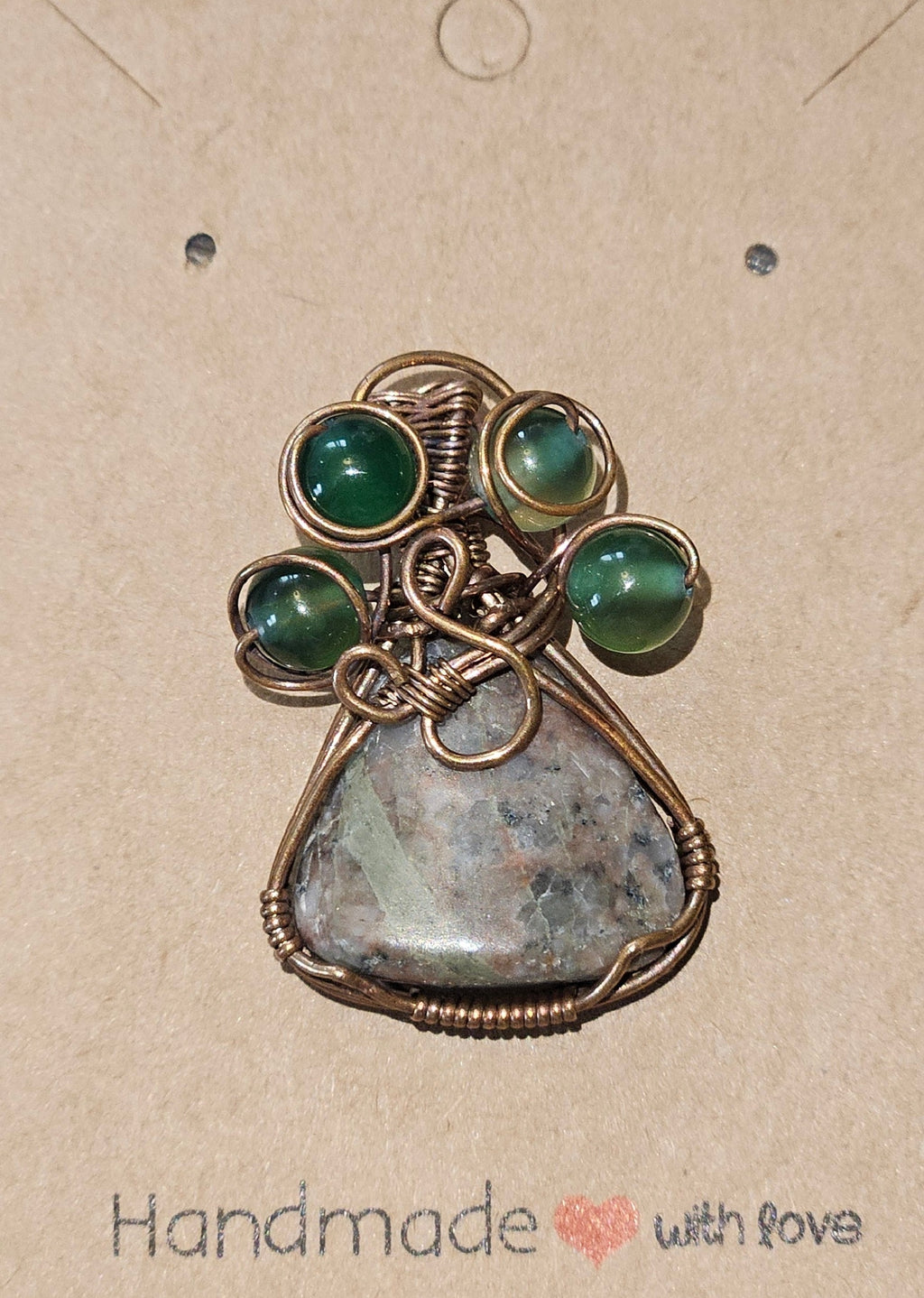 Granite "Pawprint" Pendant