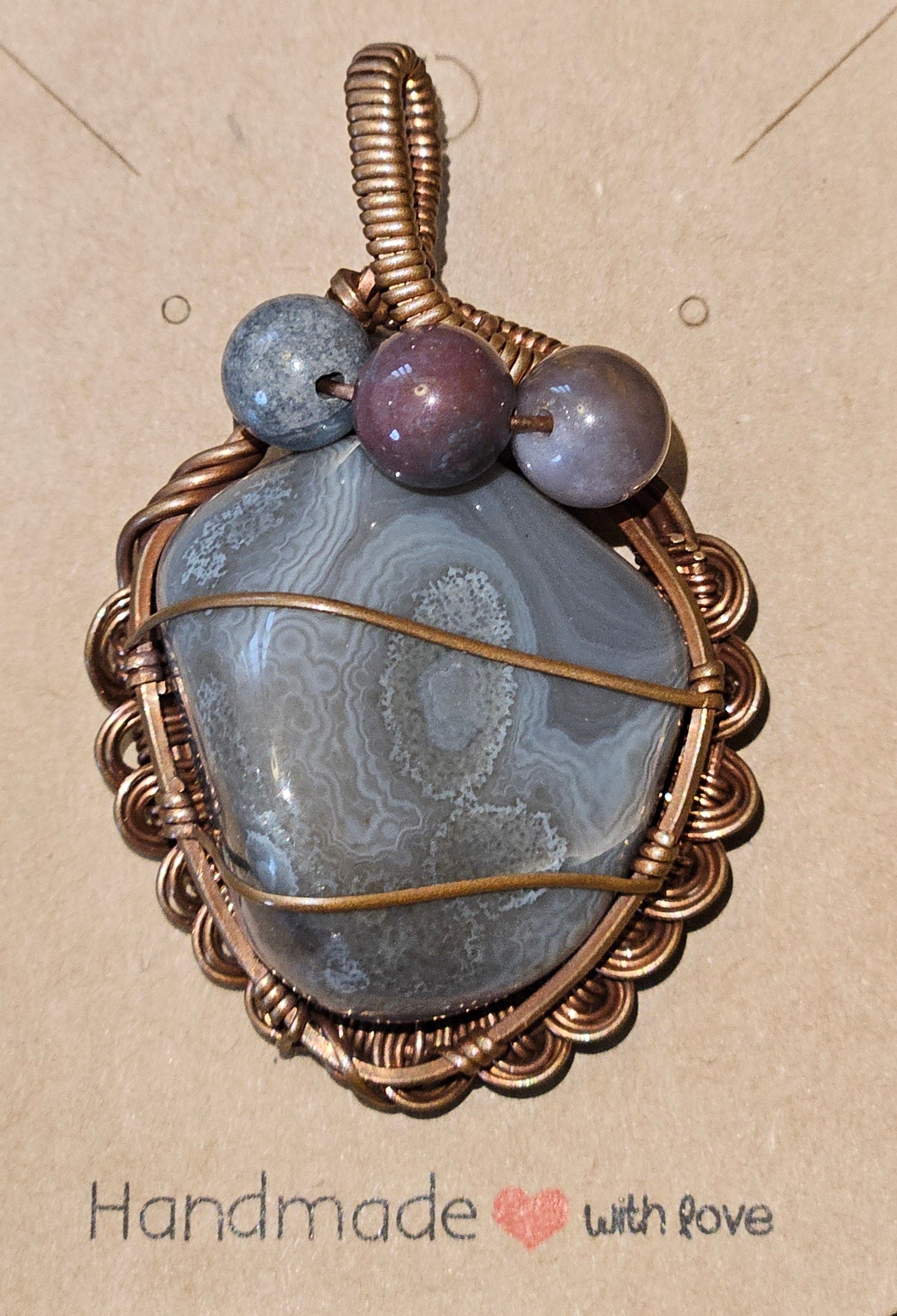 Lake Superior Agate Pendant