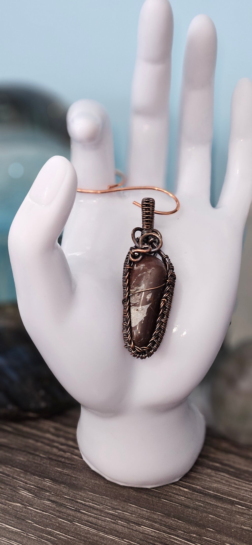 Red Druzy Quartz Pendant