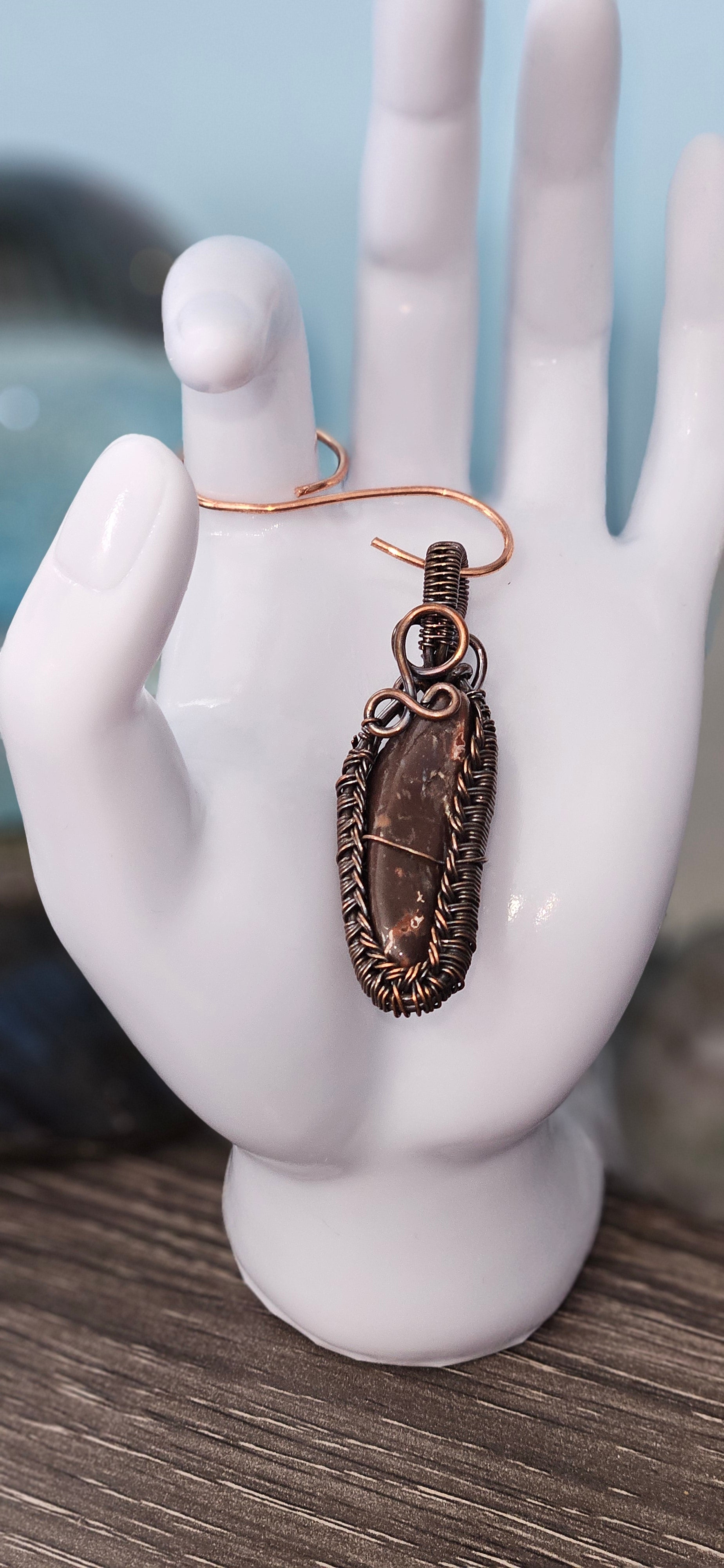 Red Druzy Quartz Pendant