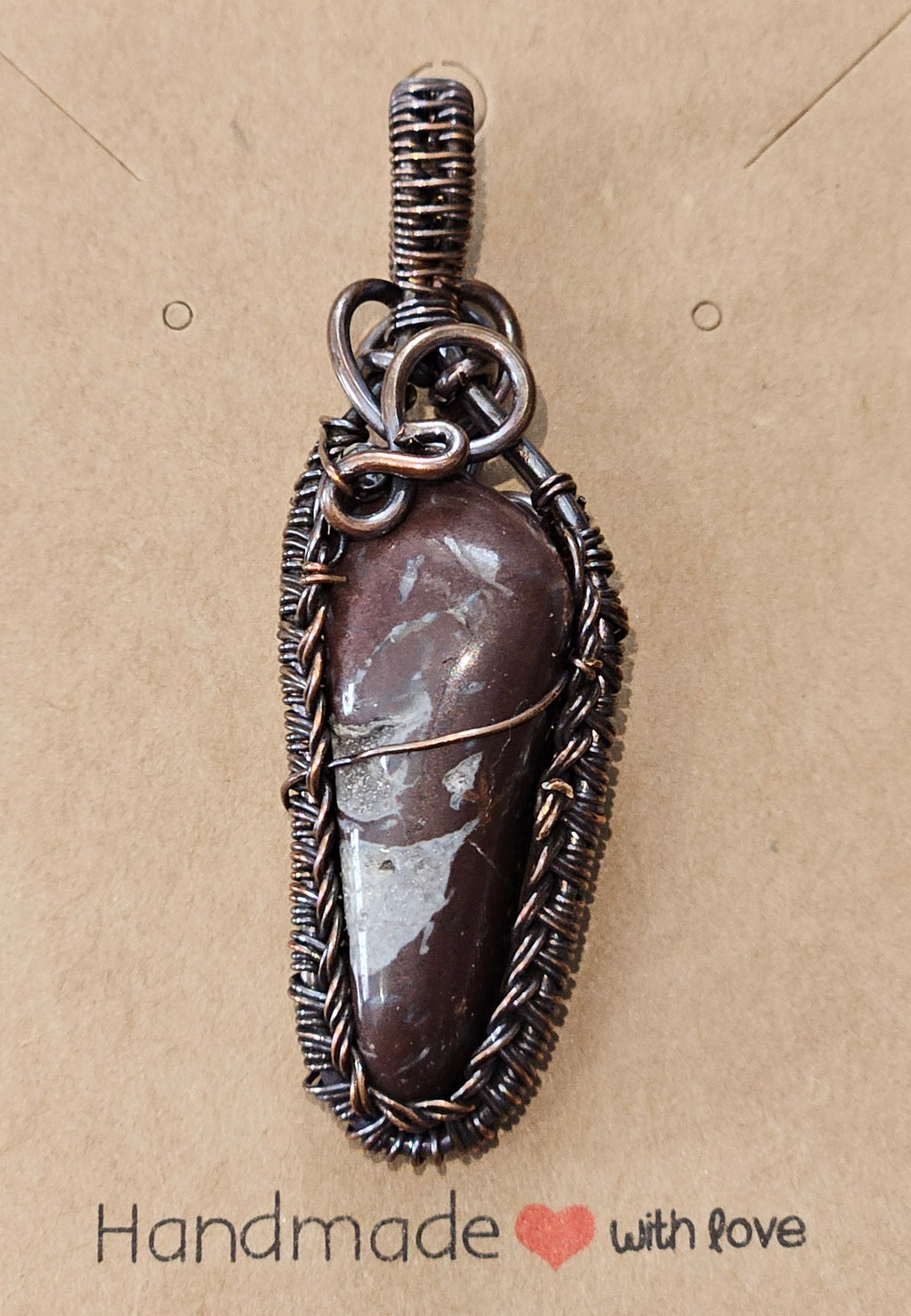 Red Druzy Quartz Pendant