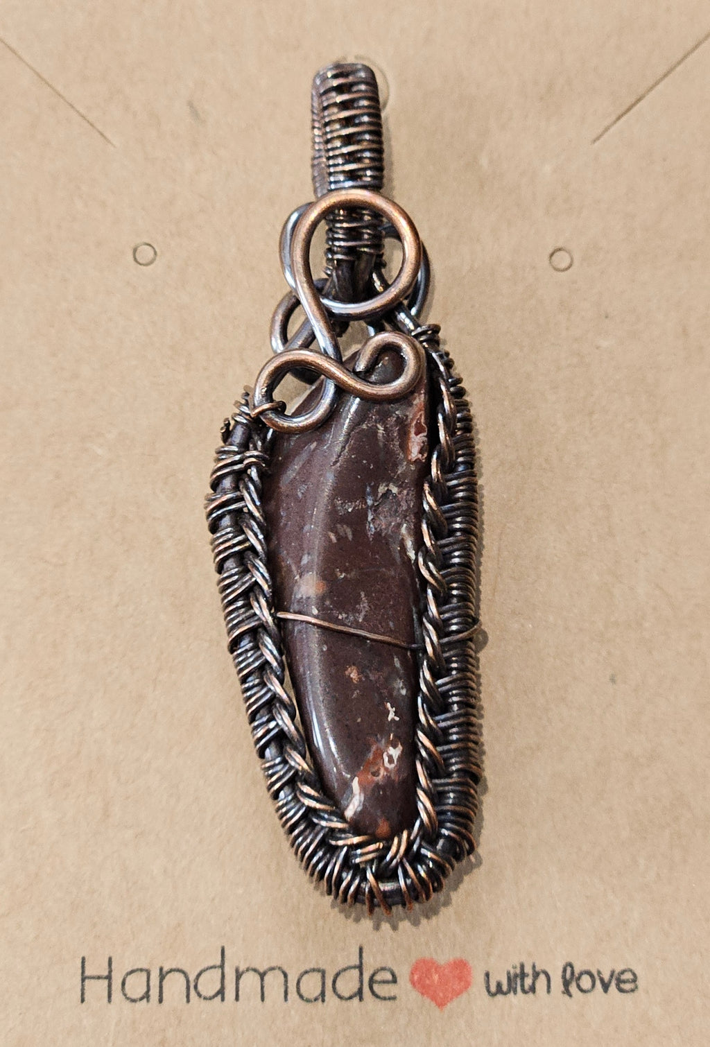 Red Druzy Quartz Pendant
