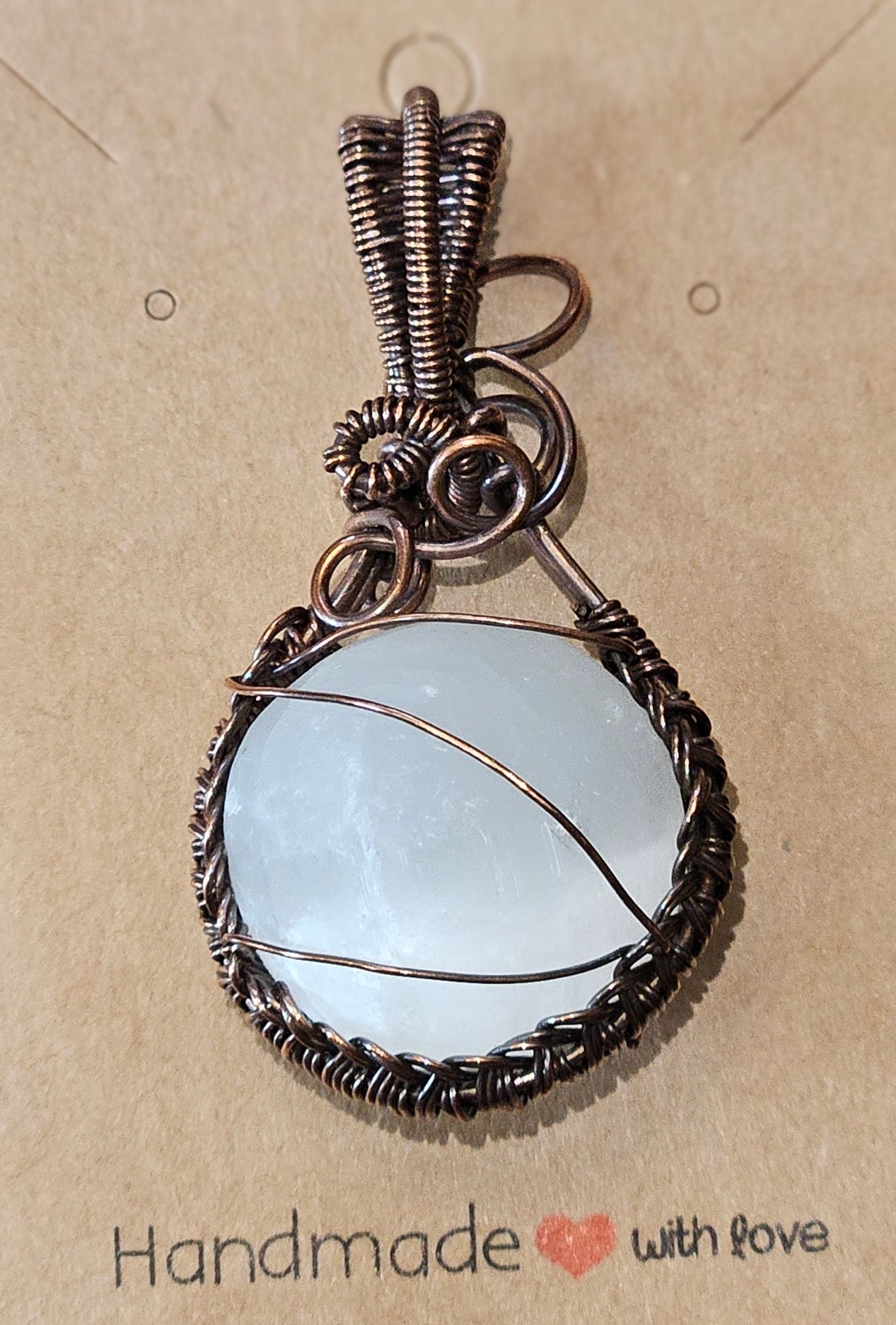 Selenite Sphere Pendant