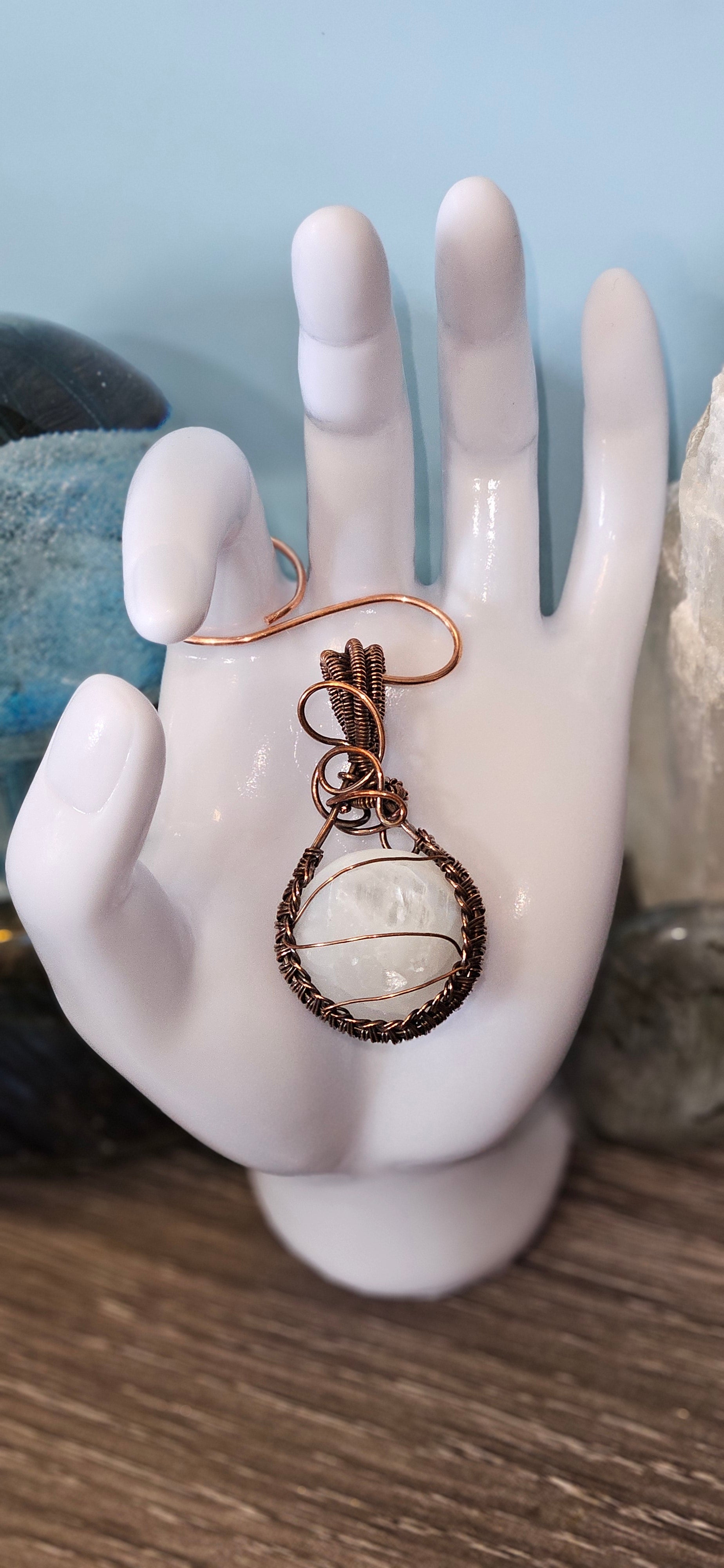 Selenite Sphere Pendant