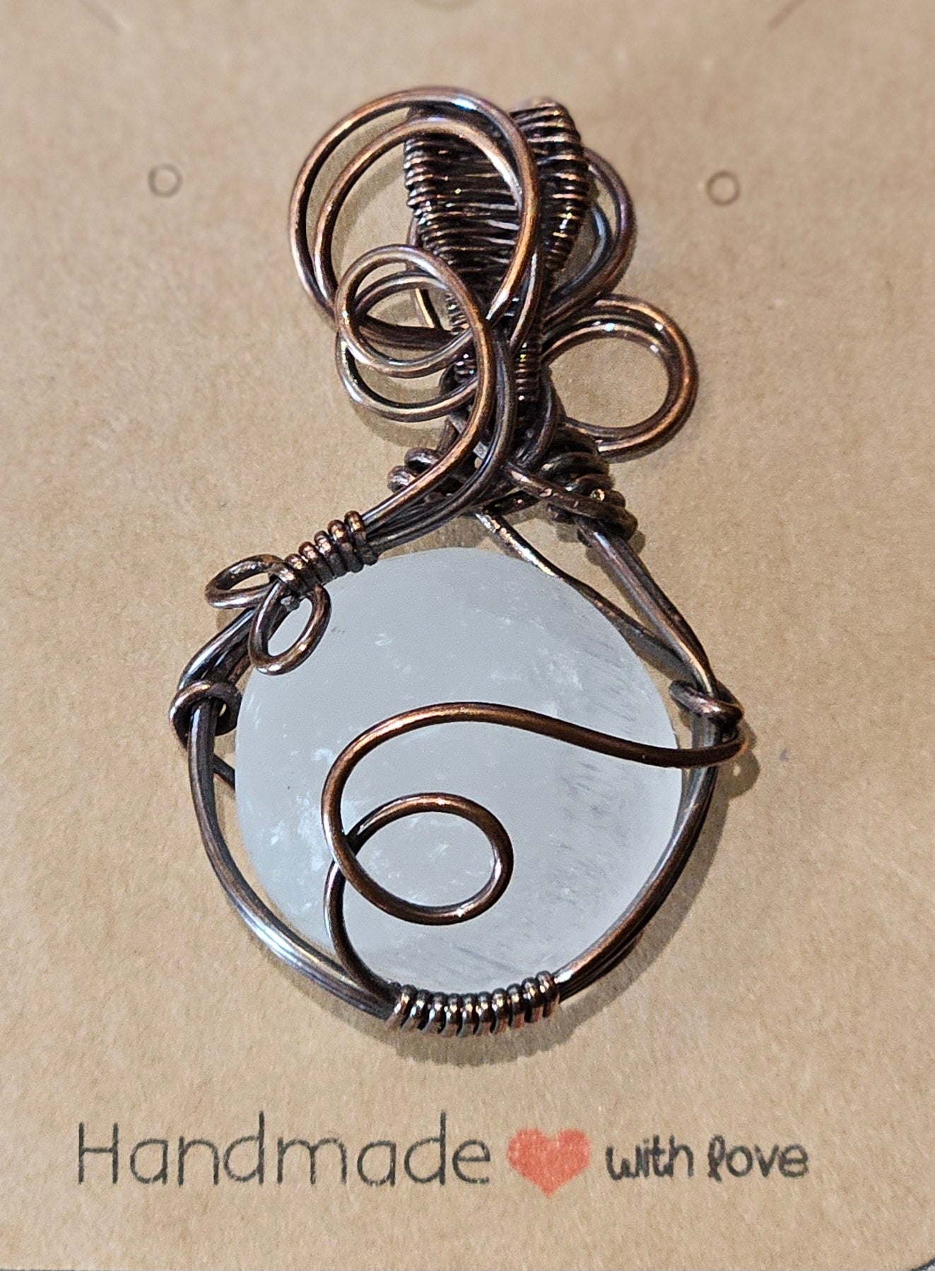 Selenite Sphere Pendant