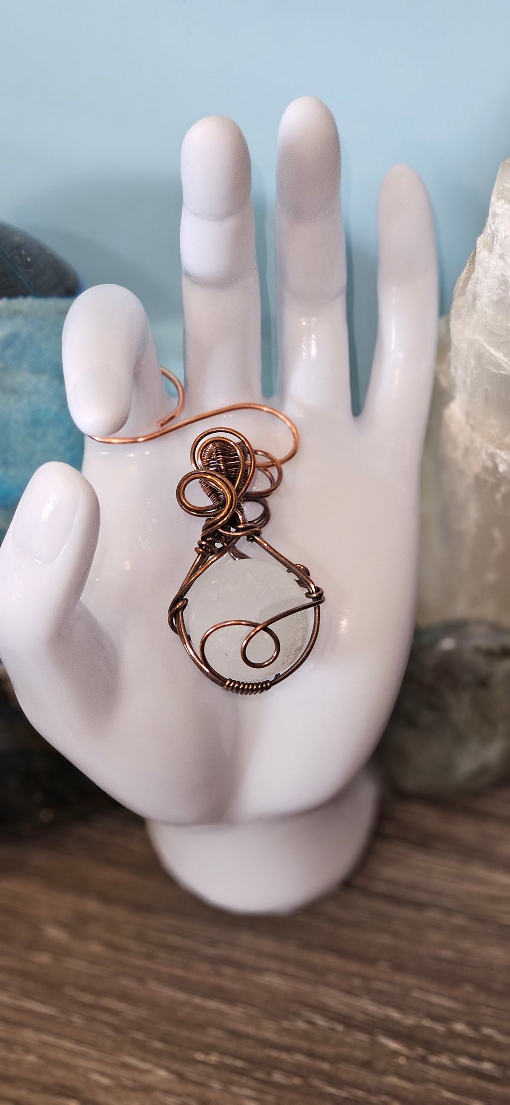 Selenite Sphere Pendant