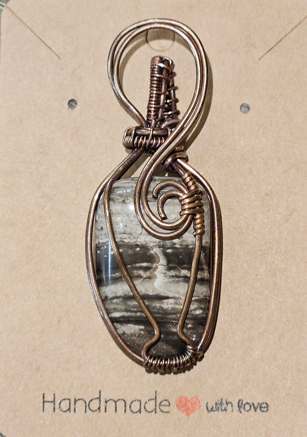 Striped Chalcedony Pendant