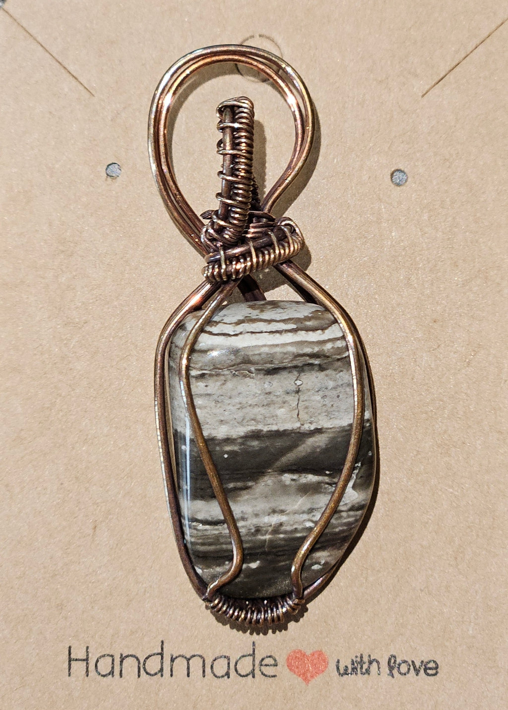 Striped Chalcedony Pendant
