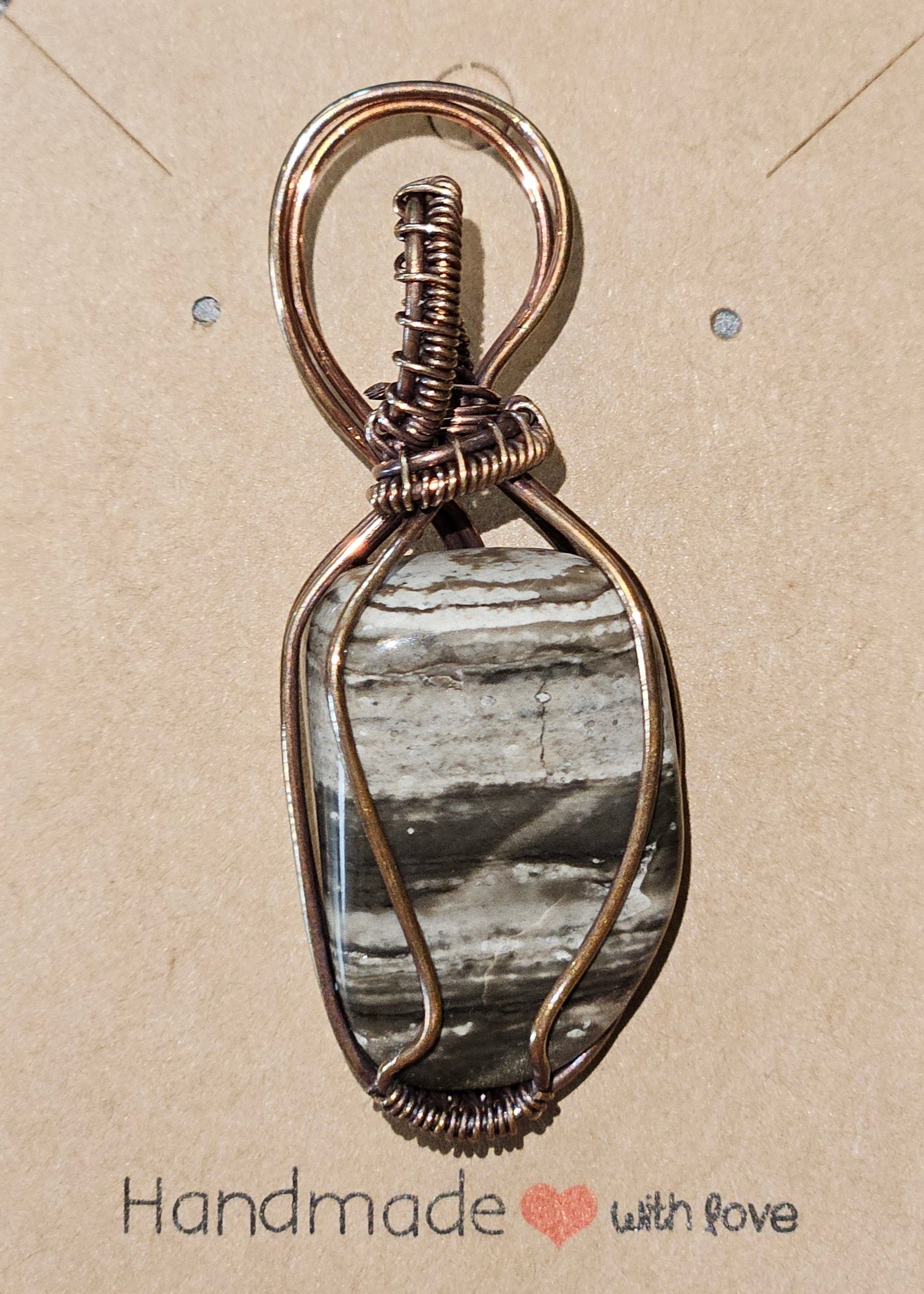 Striped Chalcedony Pendant