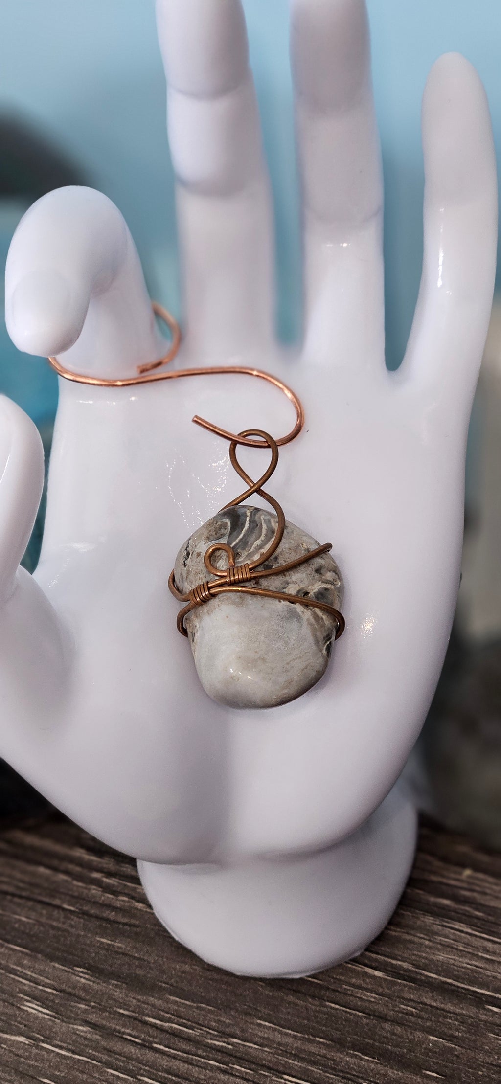 White Agate Pendant