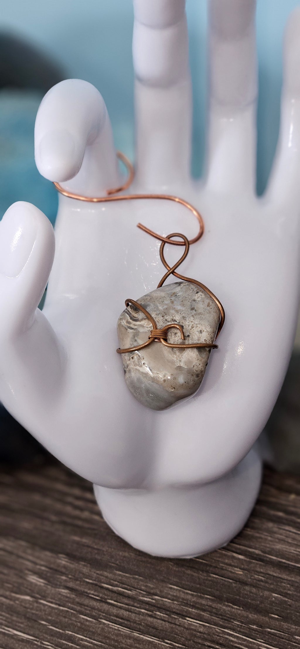 White Agate Pendant