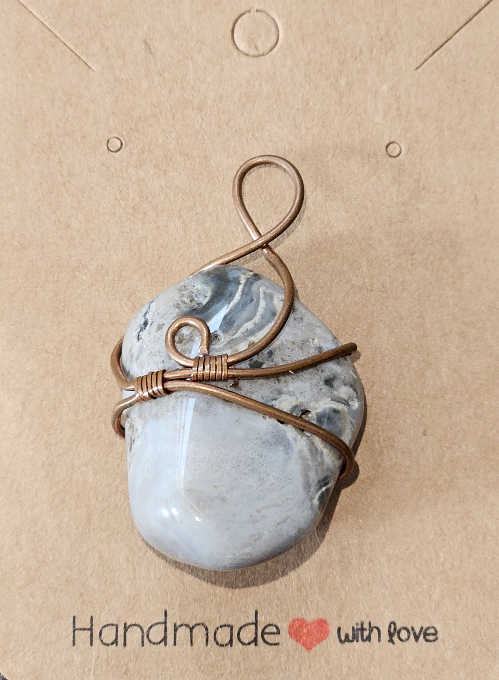 White Agate Pendant